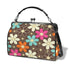 Kate McEnroe New York Flower Power Kiss Lock Handbag Retro 60s Mod Daisy PurseCrossbody BagsD3292609