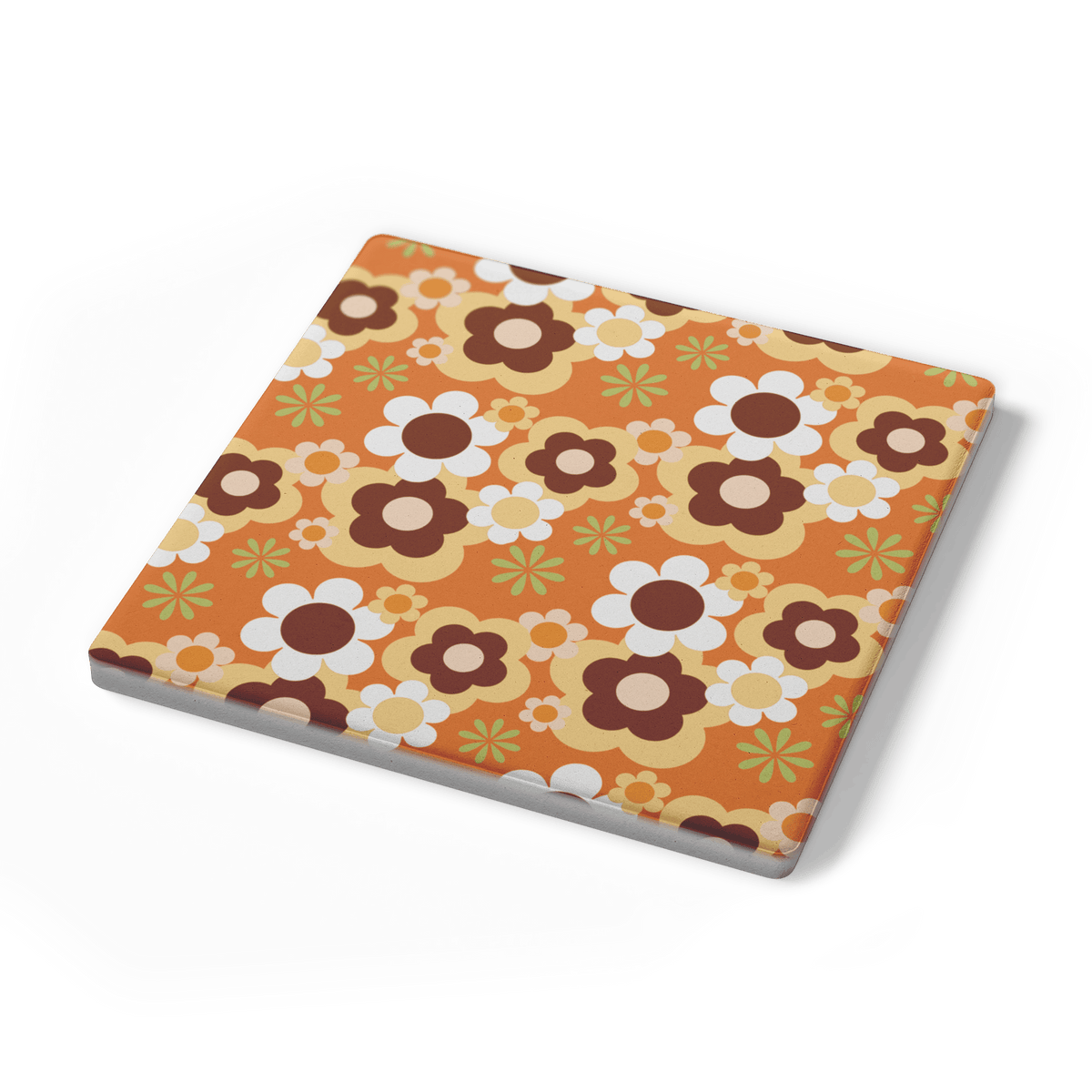 Kate McEnroe New York Flower Power Retro 70s Groovy Daisy Floral Drink Coaster SetCoasters7021