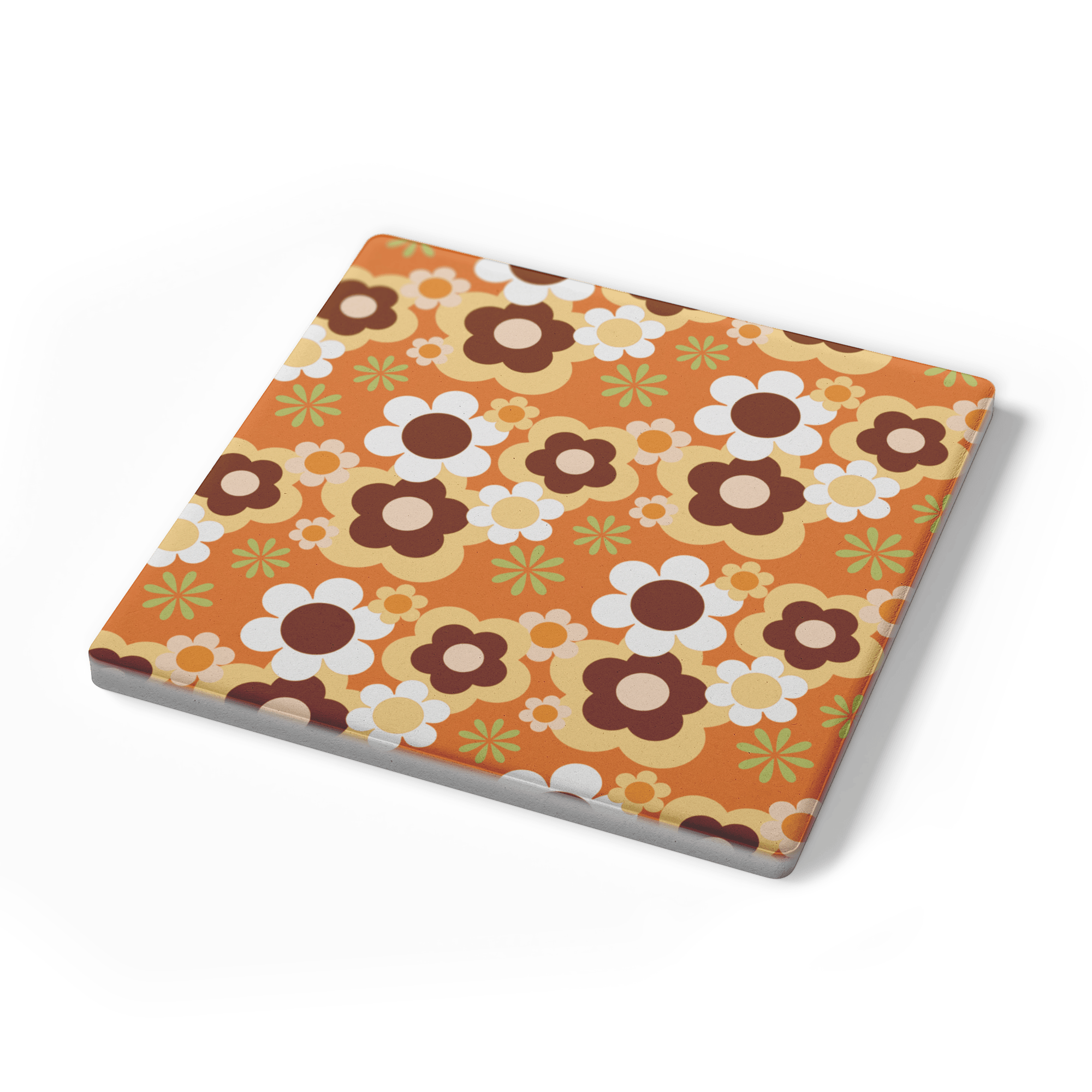 Kate McEnroe New York Flower Power Retro 70s Groovy Daisy Floral Drink Coaster SetCoasters7021