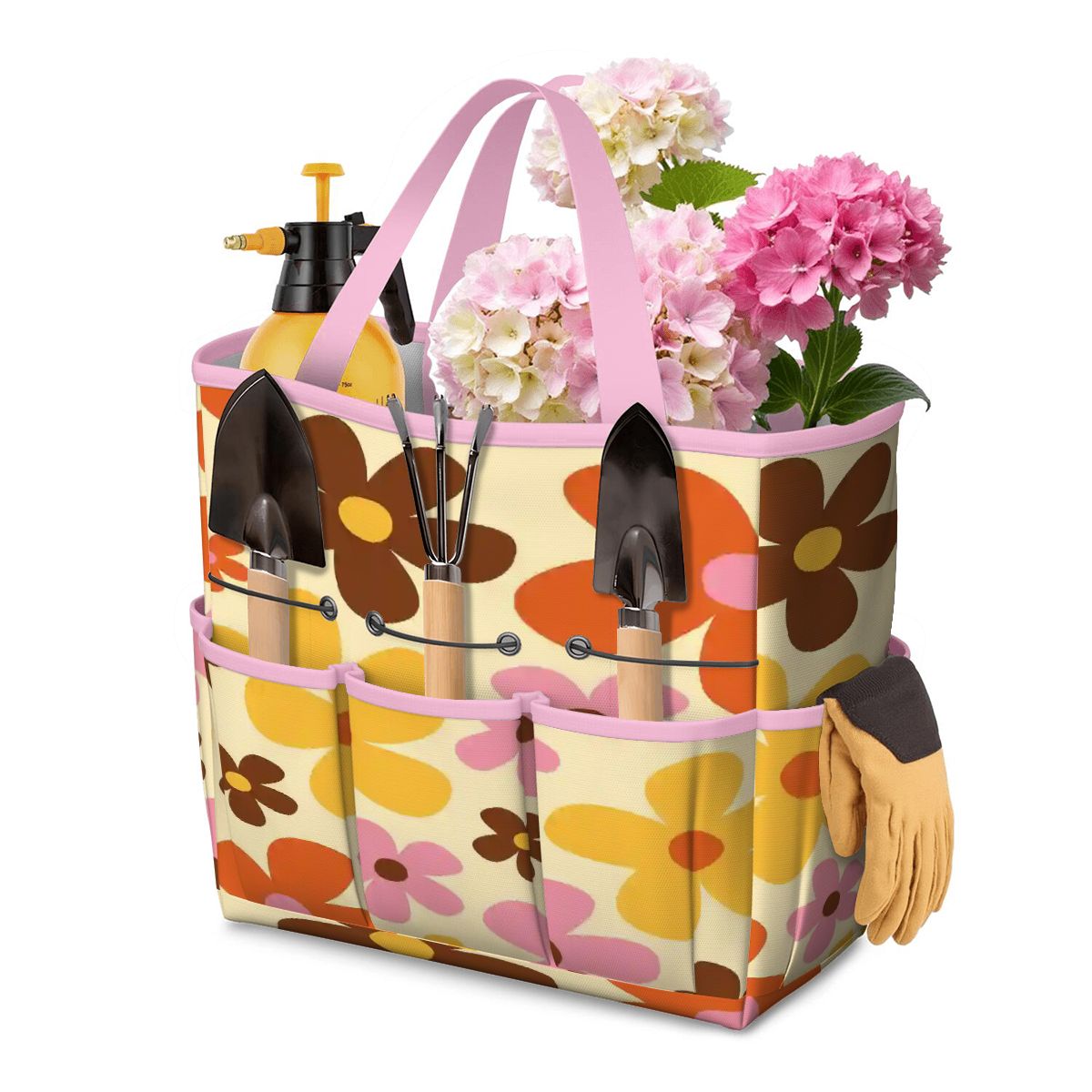 Kate McEnroe New York Flower Power Retro 70s Groovy Daisy Garden Tool Bag OrganizerGarden Tool BagBKKDRD5vp0
