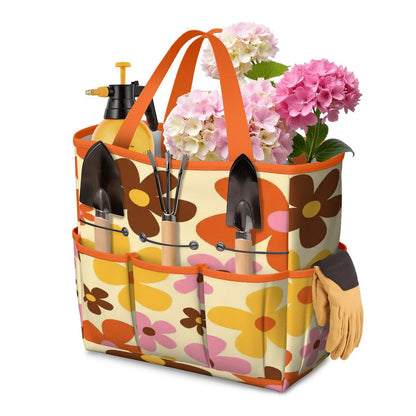 Kate McEnroe New York Flower Power Retro 70s Groovy Daisy Garden Tool Bag OrganizerGarden Tool BaghUEfvIM3bC