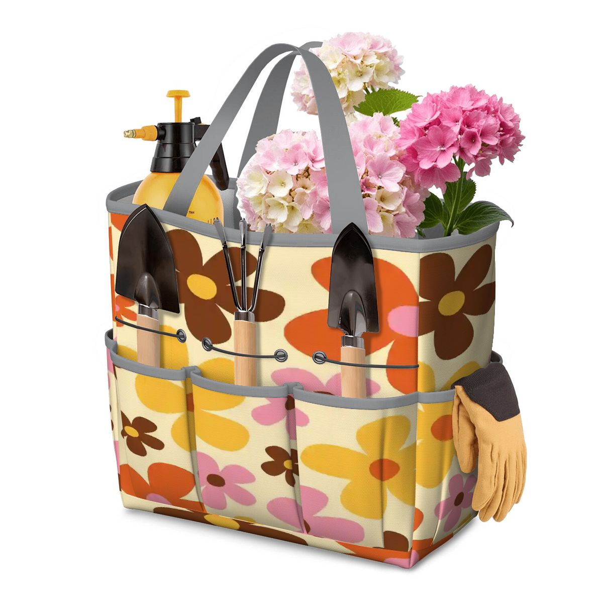 Kate McEnroe New York Flower Power Retro 70s Groovy Daisy Garden Tool Bag OrganizerGarden Tool Bagk7UWObHkGV