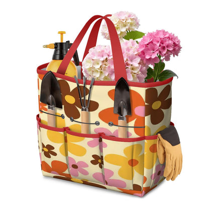 Kate McEnroe New York Flower Power Retro 70s Groovy Daisy Garden Tool Bag OrganizerGarden Tool BagOIibaSmyFT