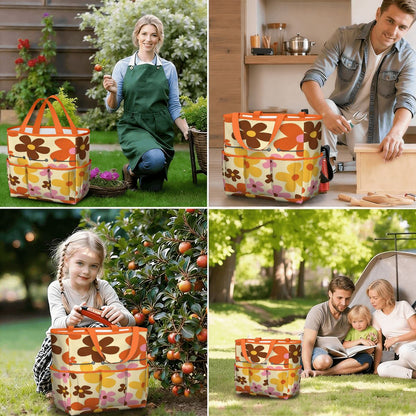 Kate McEnroe New York Flower Power Retro 70s Groovy Daisy Garden Tool Bag OrganizerGarden Tool BagtWgDUG8Q9q