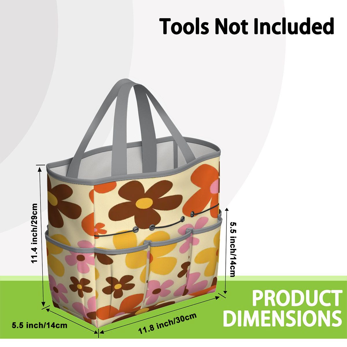 Kate McEnroe New York Flower Power Retro 70s Groovy Daisy Garden Tool Bag OrganizerGarden Tool BagtWgDUG8Q9q