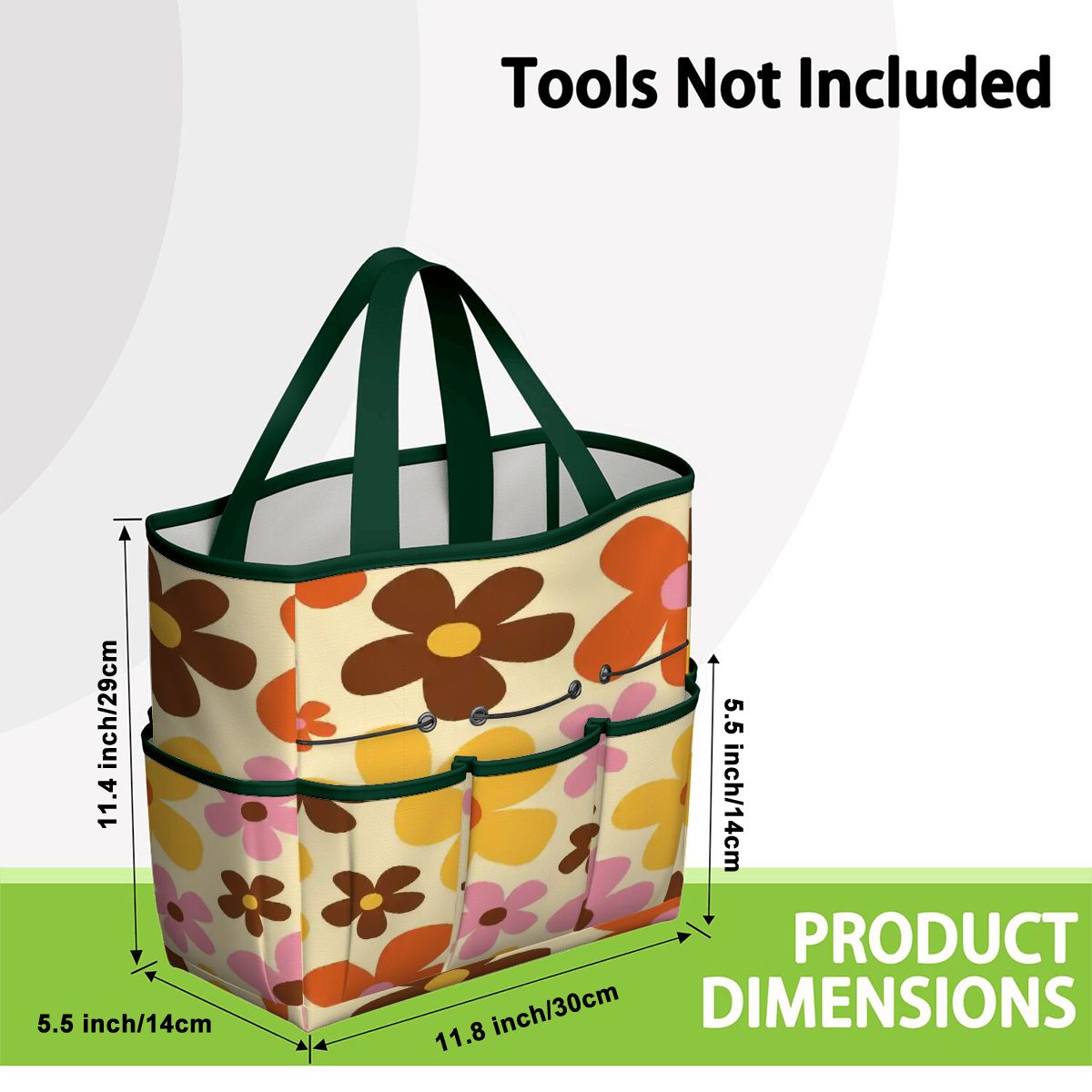 Kate McEnroe New York Flower Power Retro 70s Groovy Daisy Garden Tool Bag OrganizerGarden Tool BagtWgDUG8Q9q