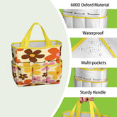 Kate McEnroe New York Flower Power Retro 70s Groovy Daisy Garden Tool Bag OrganizerGarden Tool BagtWgDUG8Q9q