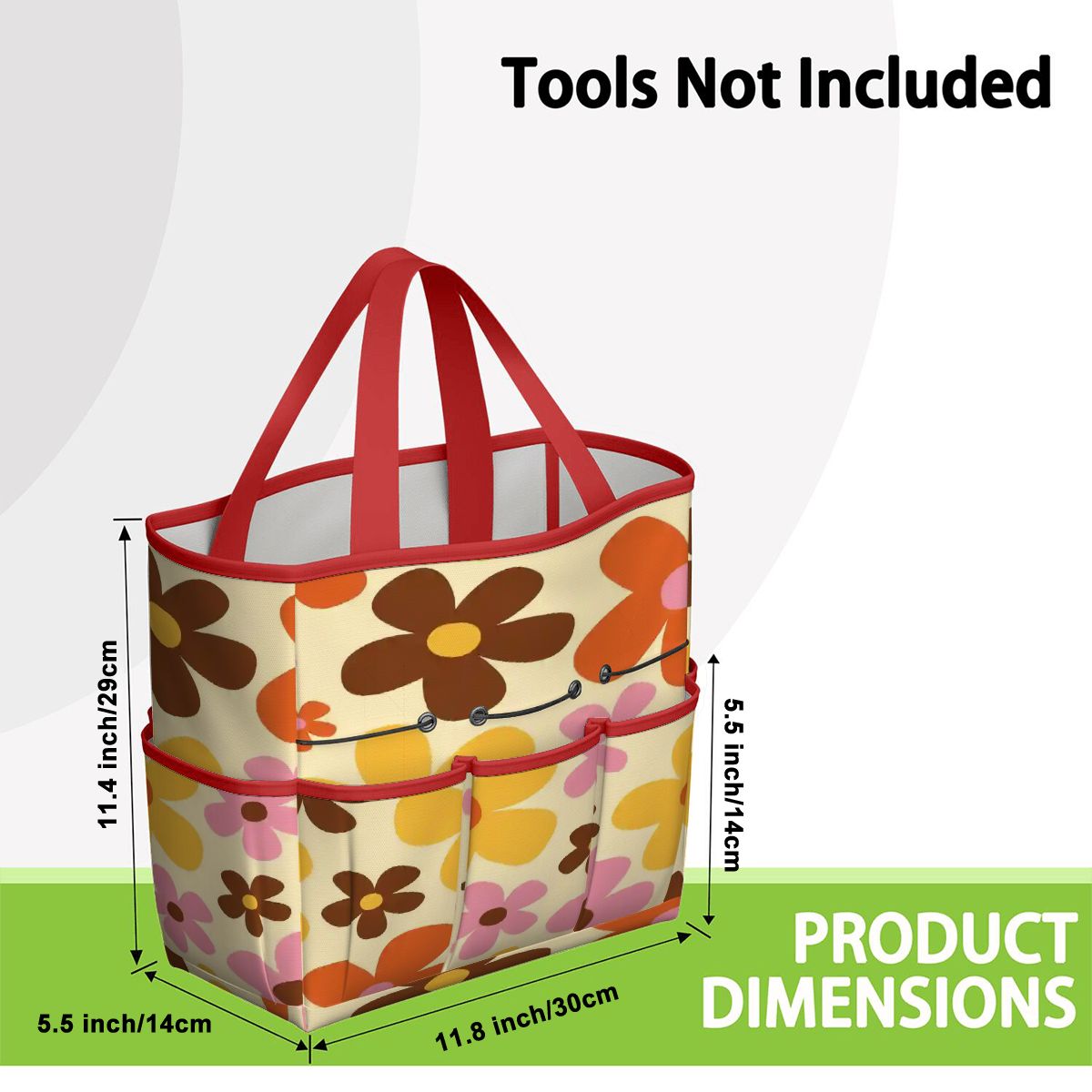 Kate McEnroe New York Flower Power Retro 70s Groovy Daisy Garden Tool Bag OrganizerGarden Tool BagtWgDUG8Q9q