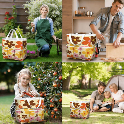 Kate McEnroe New York Flower Power Retro 70s Groovy Daisy Garden Tool Bag OrganizerGarden Tool BagtWgDUG8Q9q