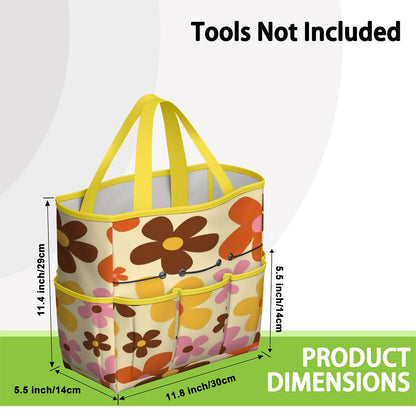 Kate McEnroe New York Flower Power Retro 70s Groovy Daisy Garden Tool Bag OrganizerGarden Tool BagtWgDUG8Q9q