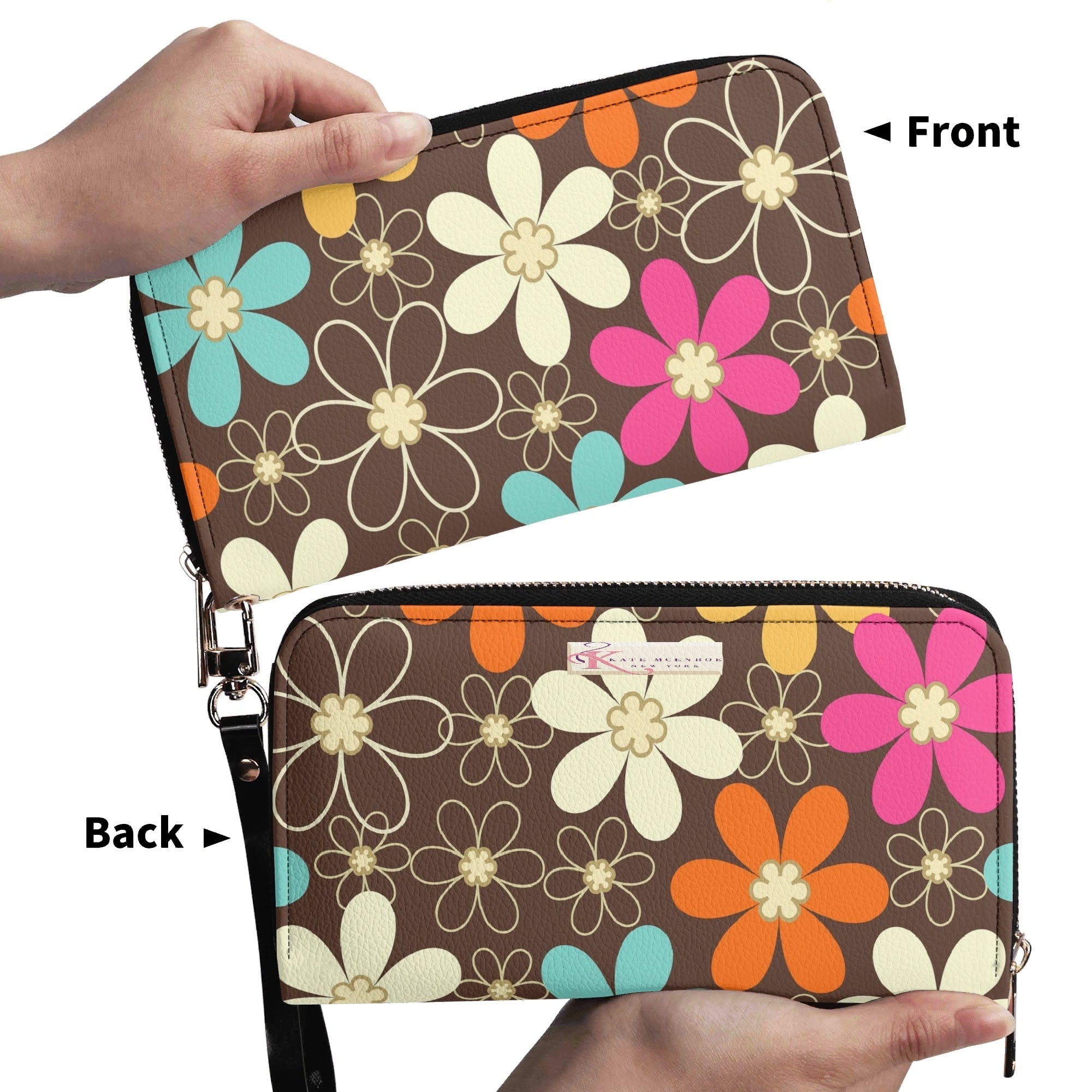 Kate McEnroe New York Flower Power Retro Mod 60s Groovy Daisy MCM WalletWalletsWX106EKW-1
