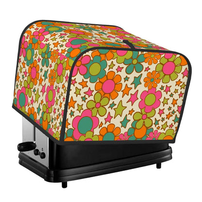 Kate McEnroe New York Flower Power Toaster Cover, Groovy Retro 70s Floral Kitchen DecorToaster Covers