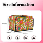 Kate McEnroe New York Flower Power Toaster Cover, Groovy Retro 70s Floral Kitchen DecorToaster Covers