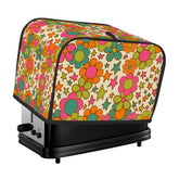 Kate McEnroe New York Flower Power Toaster Cover, Groovy Retro 70s Floral Kitchen DecorToaster Covers