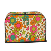 Kate McEnroe New York Flower Power Toaster Cover, Groovy Retro 70s Floral Kitchen DecorToaster Covers