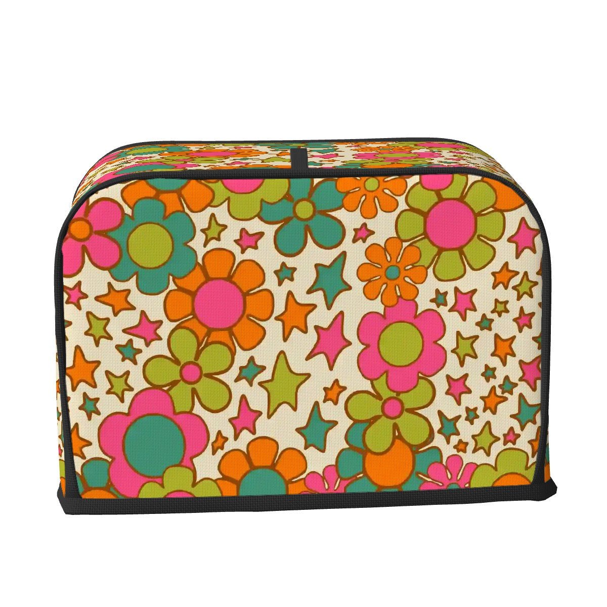 Kate McEnroe New York Flower Power Toaster Cover, Groovy Retro 70s Floral Kitchen DecorToaster Covers