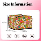 Kate McEnroe New York Flower Power Toaster Cover, Groovy Retro 70s Floral Kitchen DecorToaster Covers