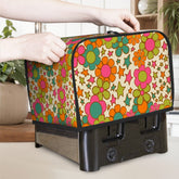 Kate McEnroe New York Flower Power Toaster Cover, Groovy Retro 70s Floral Kitchen DecorToaster Covers