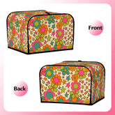 Kate McEnroe New York Flower Power Toaster Cover, Groovy Retro 70s Floral Kitchen DecorToaster Covers