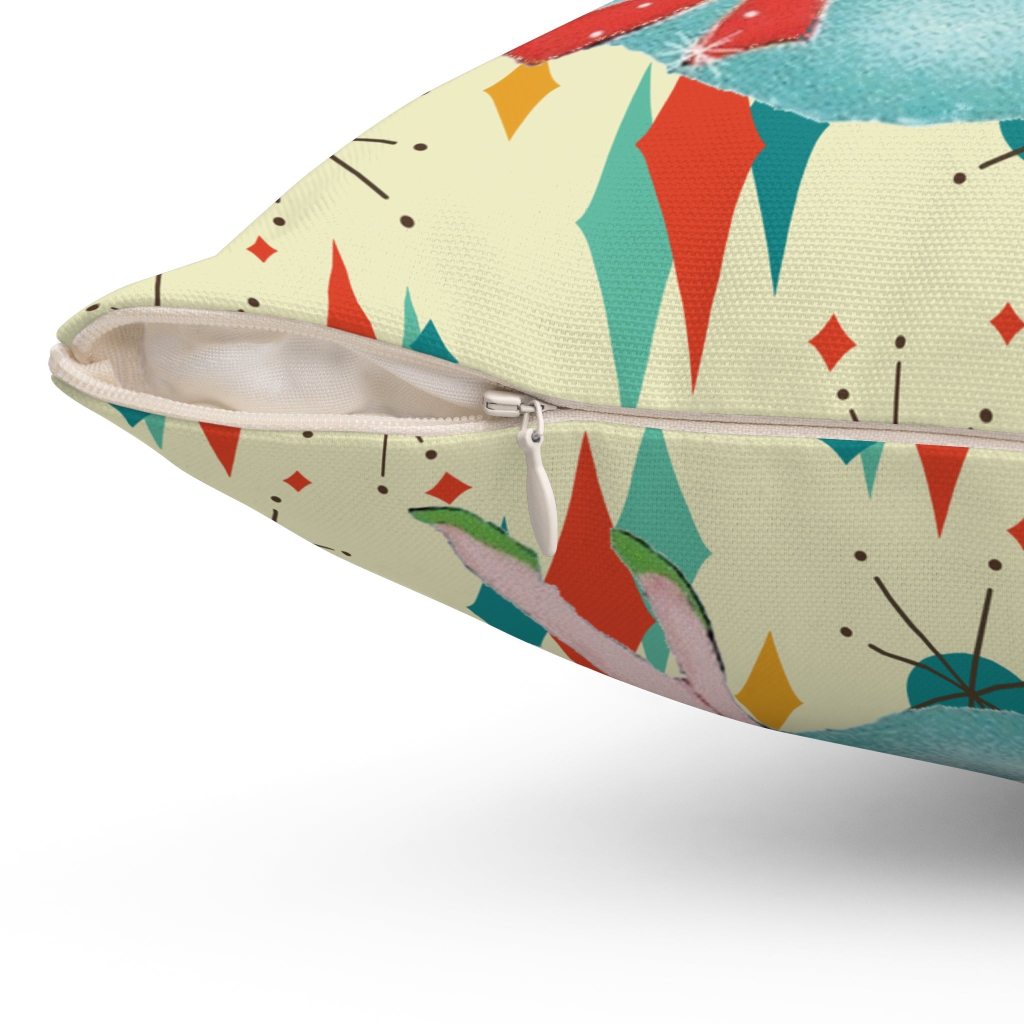 Kate McEnroe New York Fly Me to the Moon Mid Century Modern Throw Pillow, Retro Mod GirlThrow Pillows29102045175775823597