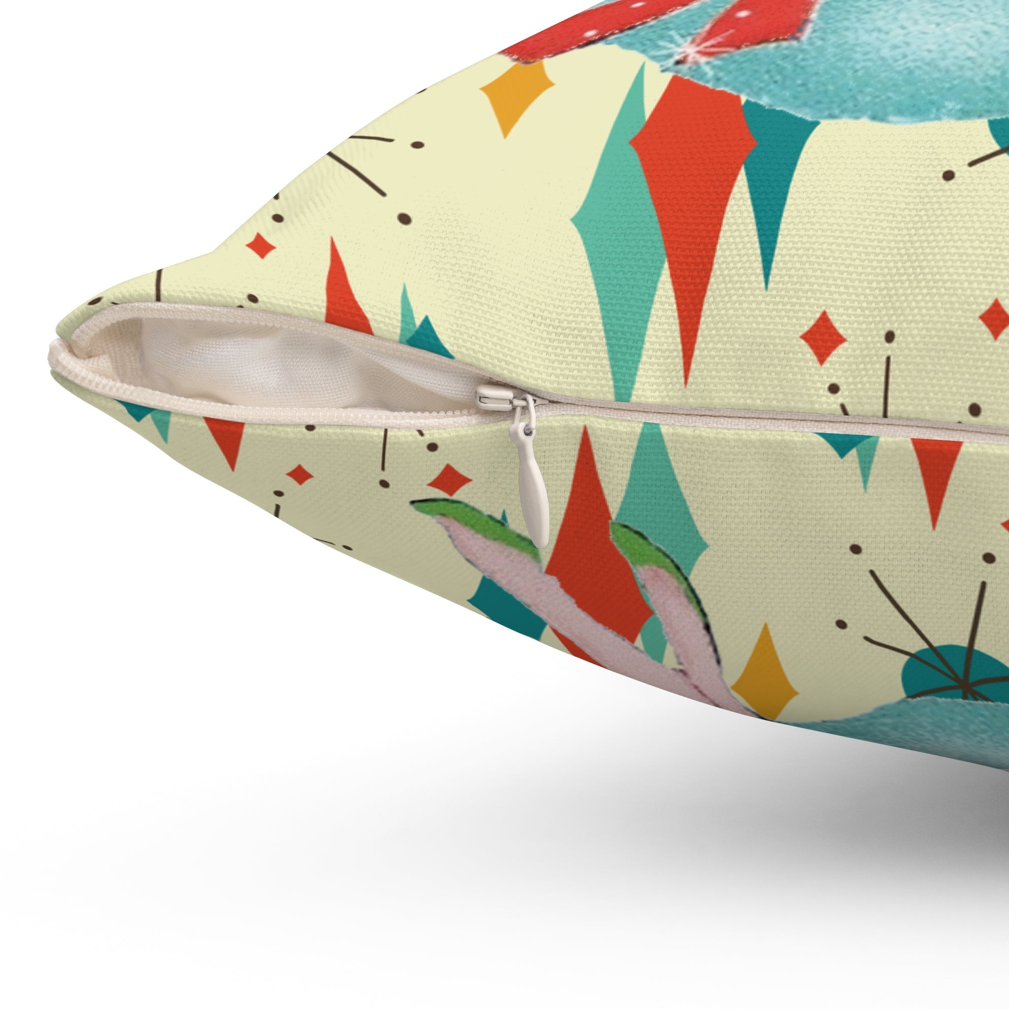 Kate McEnroe New York Fly Me to the Moon Mid Century Modern Throw Pillow, Retro Mod GirlThrow Pillows29102045175775823597