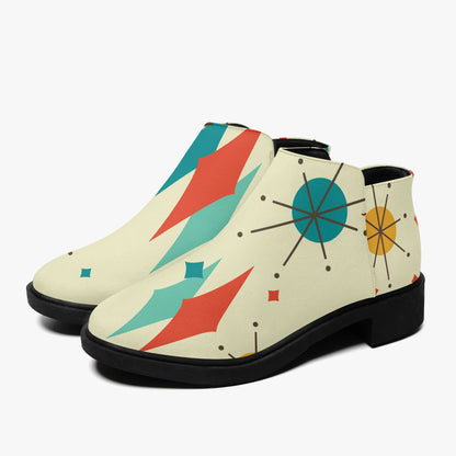 Kate McEnroe New York Franciscan Diamond Starburst Boots Mid Century Modern Ankle BootiesAnkle Boots018skuma_001