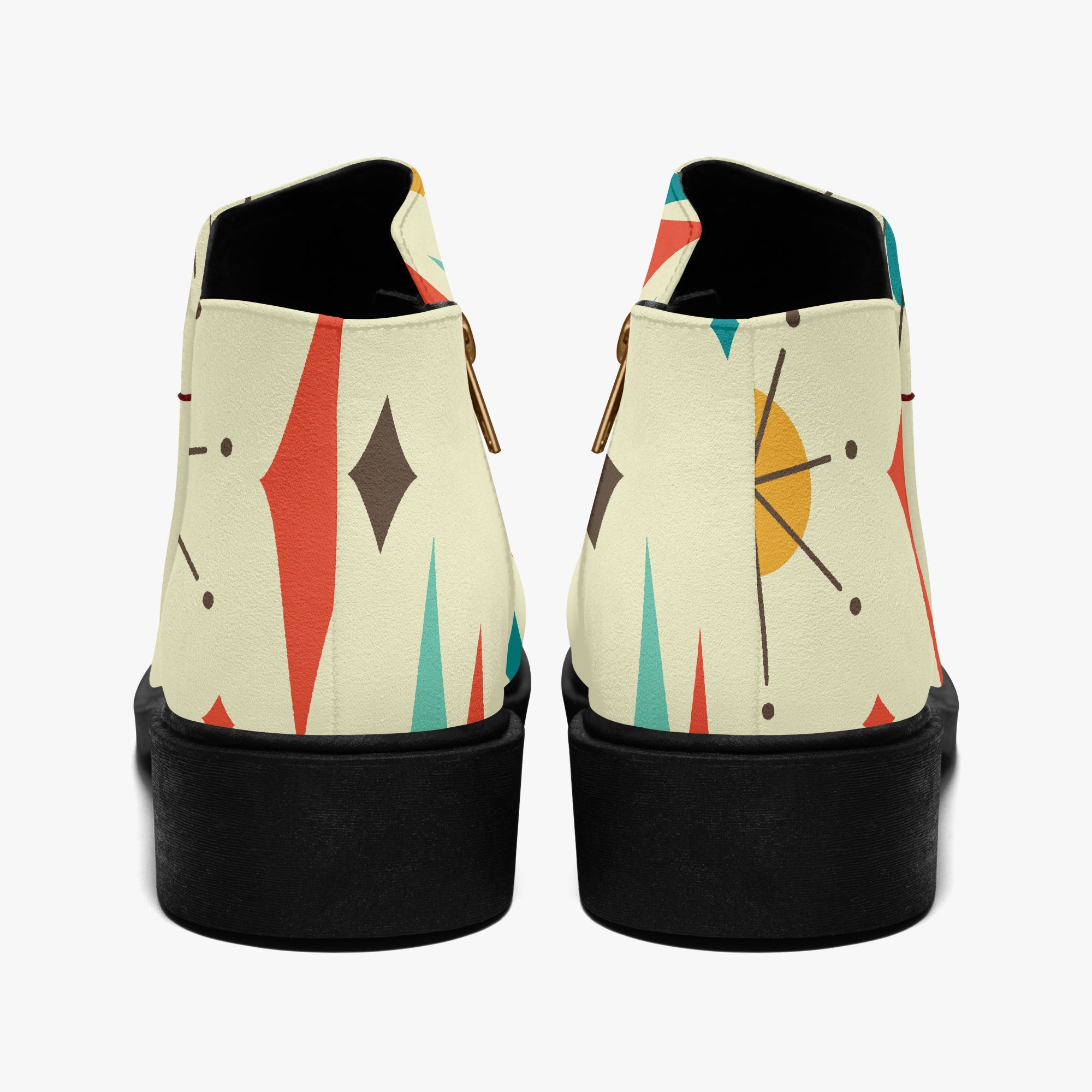 Kate McEnroe New York Franciscan Diamond Starburst Boots Mid Century Modern Ankle BootiesAnkle Boots018skuma_001