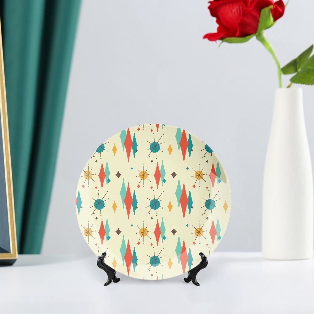 Kate McEnroe New York Franciscan Diamond Starburst Decorative Wall PlateDecorative Platesdtgeoqg2_001