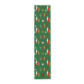 Kate McEnroe New York Franciscan Diamond Starburst Green Retro Christmas Table RunnerTable Runners17058767421112210769