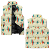 Kate McEnroe New York Franciscan Diamond Starburst Mid Century Modern Puffer JacketPuffer VestsN7M75XGW-1