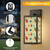 Kate McEnroe New York Franciscan Diamond Starburst Outdoor Wall Sconce, Retro Vintage 50s Mid Century Modern Porch Wall LightOutdoor Wall LightsSBszLwJVUV
