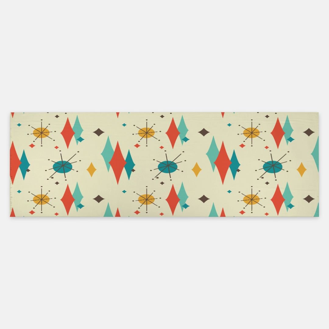 Kate McEnroe New York Franciscan Diamond Starburst Pashmina Scarf, Mid Century Modern ShawlScarves &amp; WrapsPMA48.629605