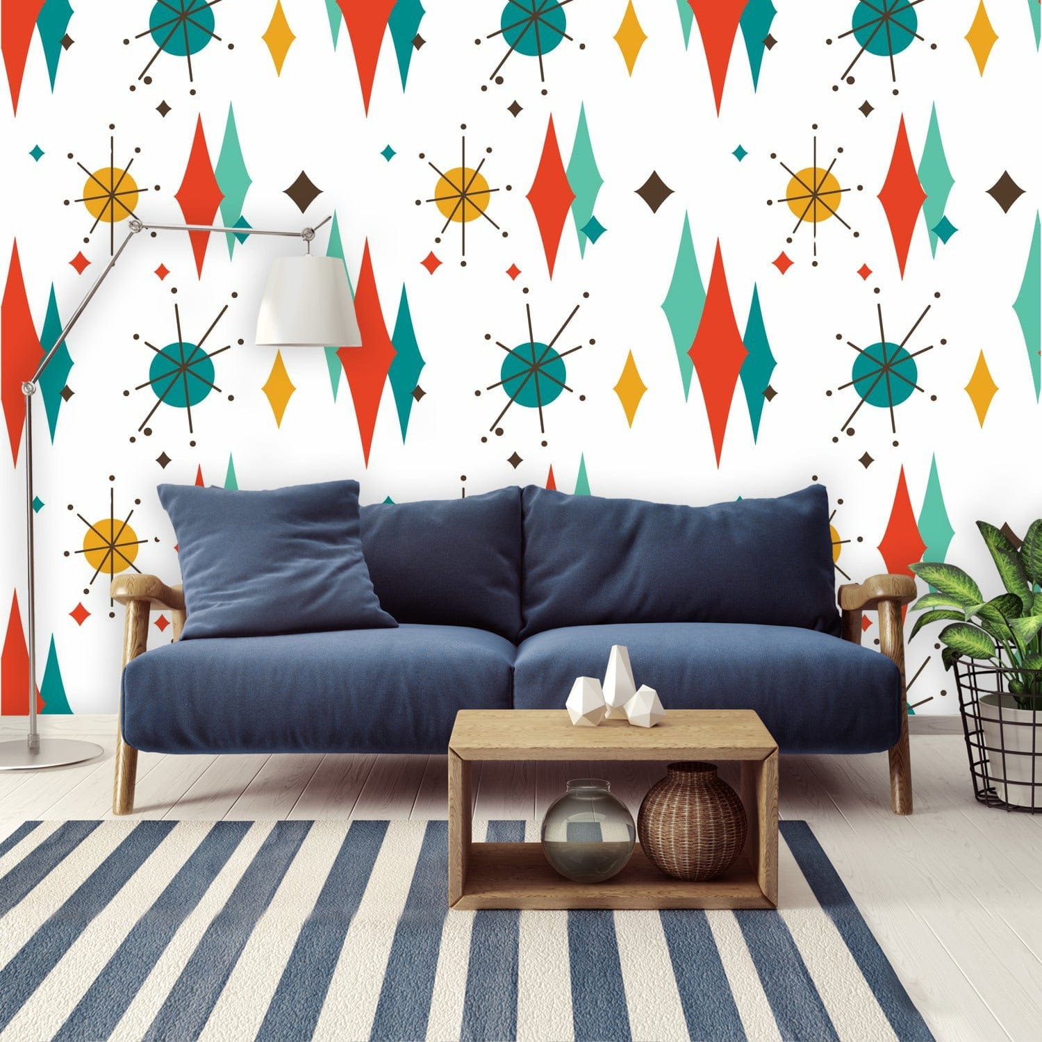 Kate McEnroe New York Franciscan Diamond Starburst Peel And Stick Wallpaper MuralsWall Mural111515