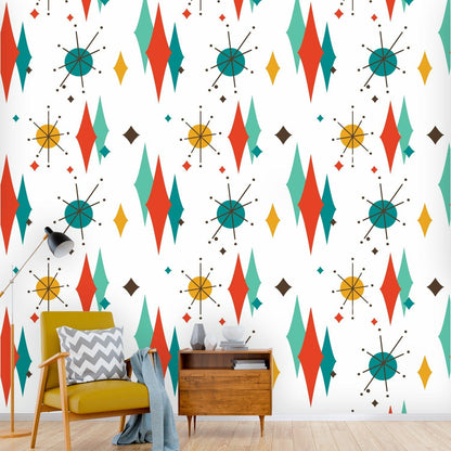 Kate McEnroe New York Franciscan Diamond Starburst Peel And Stick Wallpaper MuralsWall Mural111516