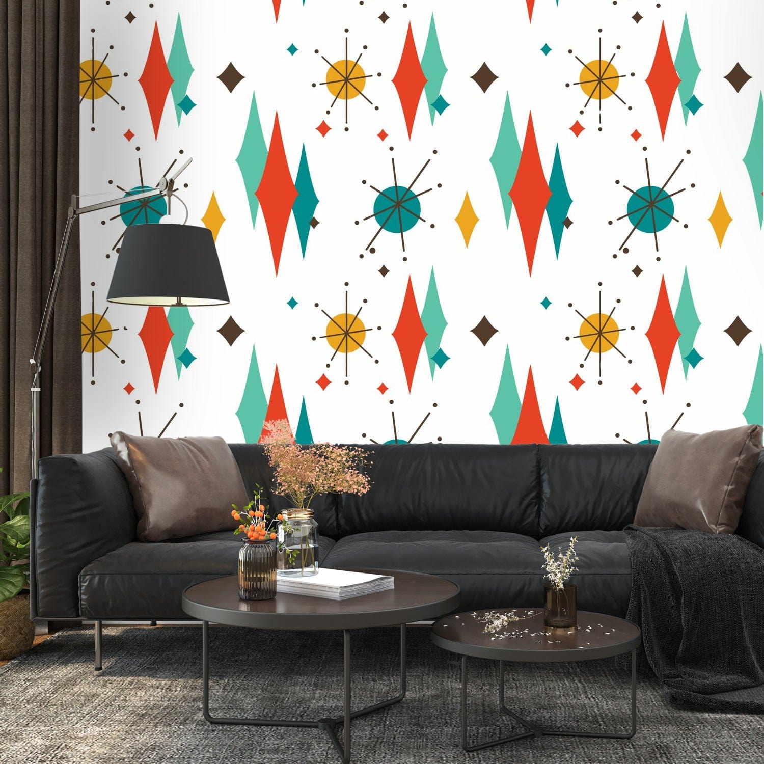 Kate McEnroe New York Franciscan Diamond Starburst Peel And Stick Wallpaper MuralsWall Mural111517