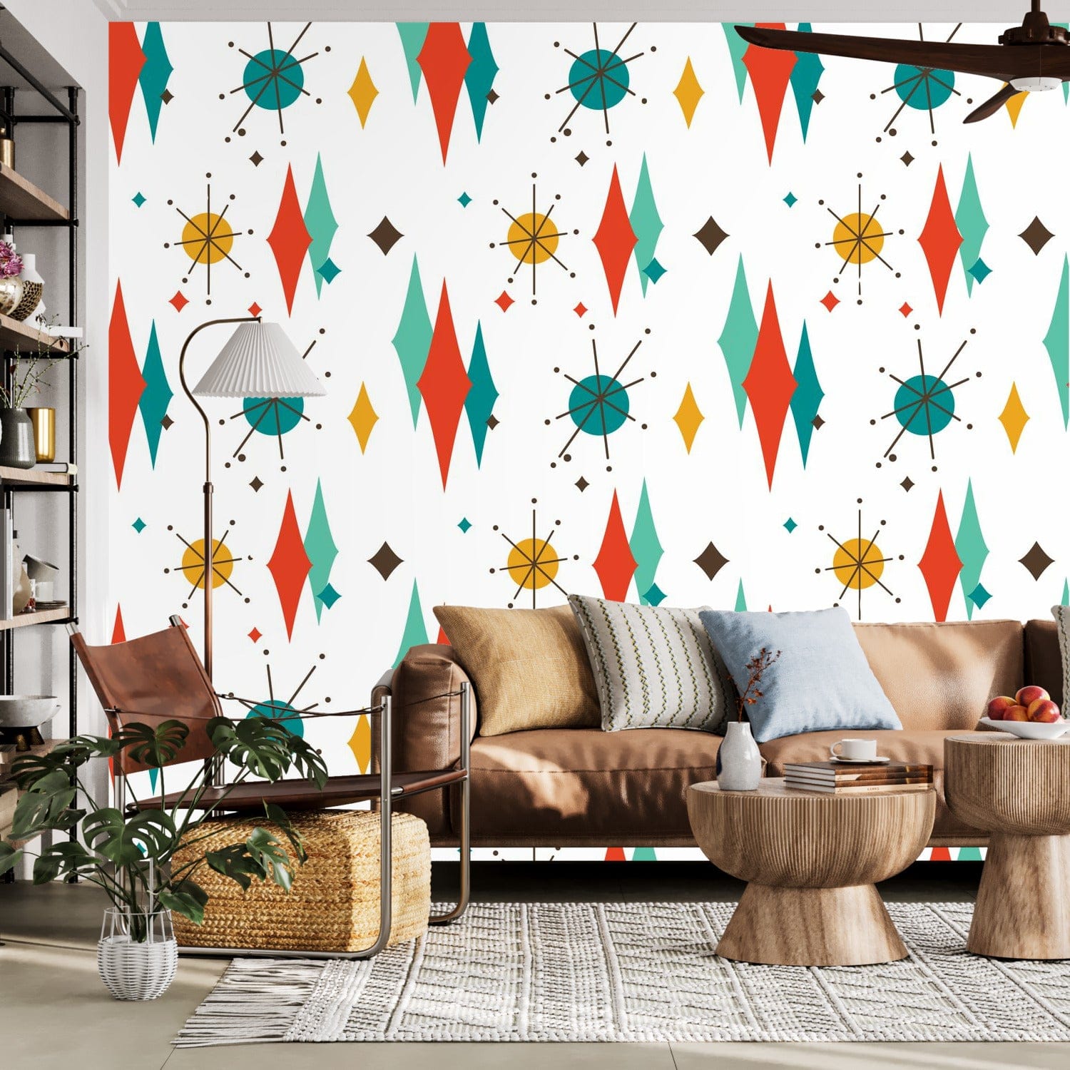 Kate McEnroe New York Franciscan Diamond Starburst Peel And Stick Wallpaper MuralsWall Mural111517