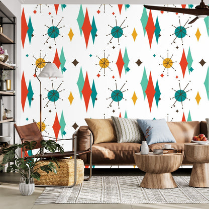 Kate McEnroe New York Franciscan Diamond Starburst Peel And Stick Wallpaper MuralsWall Mural111517