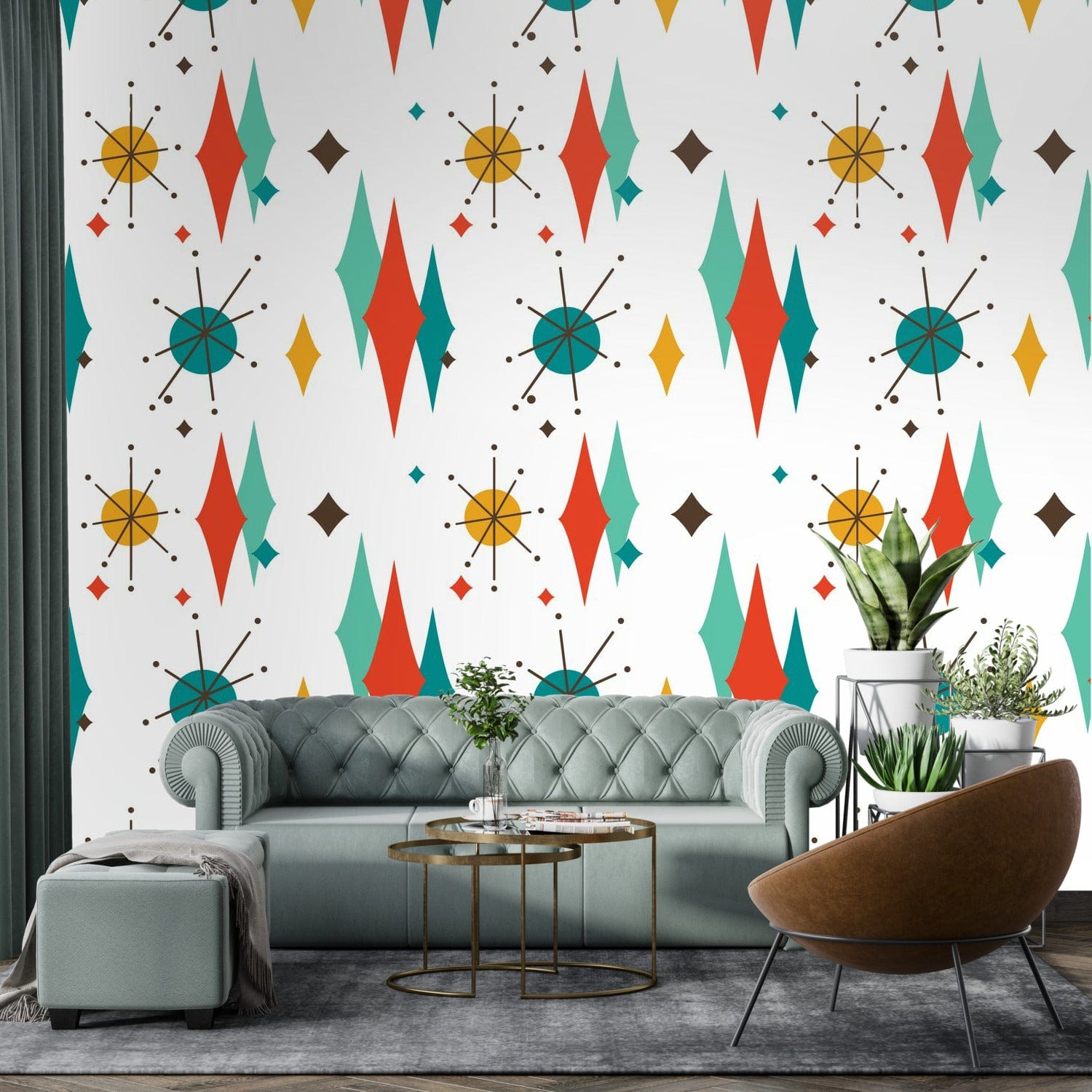 Kate McEnroe New York Franciscan Diamond Starburst Peel And Stick Wallpaper MuralsWall Mural111517