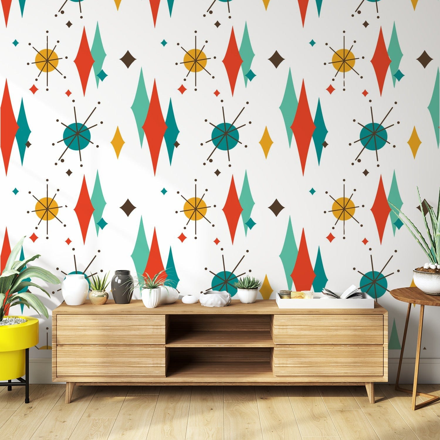 Kate McEnroe New York Franciscan Diamond Starburst Peel And Stick Wallpaper MuralsWall Mural111517