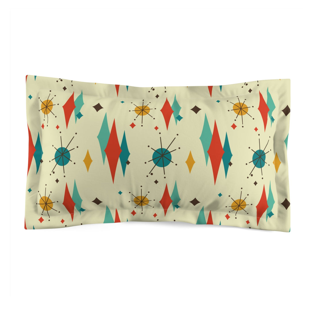 Kate McEnroe New York Franciscan Diamond Starburst Pillow Sham, Mid Century Modern Retro Atomic Age BeddingPillow Shams24236868900817963184