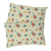 Kate McEnroe New York Franciscan Diamond Starburst Pillowcase, Mid Century Modern Retro BeddingPillowcases1250