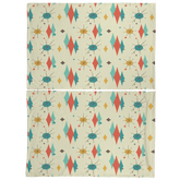 Kate McEnroe New York Franciscan Diamond Starburst Pillowcase, Mid Century Modern Retro BeddingPillowcases1250