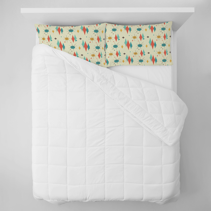 Kate McEnroe New York Franciscan Diamond Starburst Pillowcase, Mid Century Modern Retro BeddingPillowcases1250