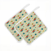 Kate McEnroe New York Franciscan Diamond Starburst Quilted Pot Holder Set Twopot holderzavtIXQNQb