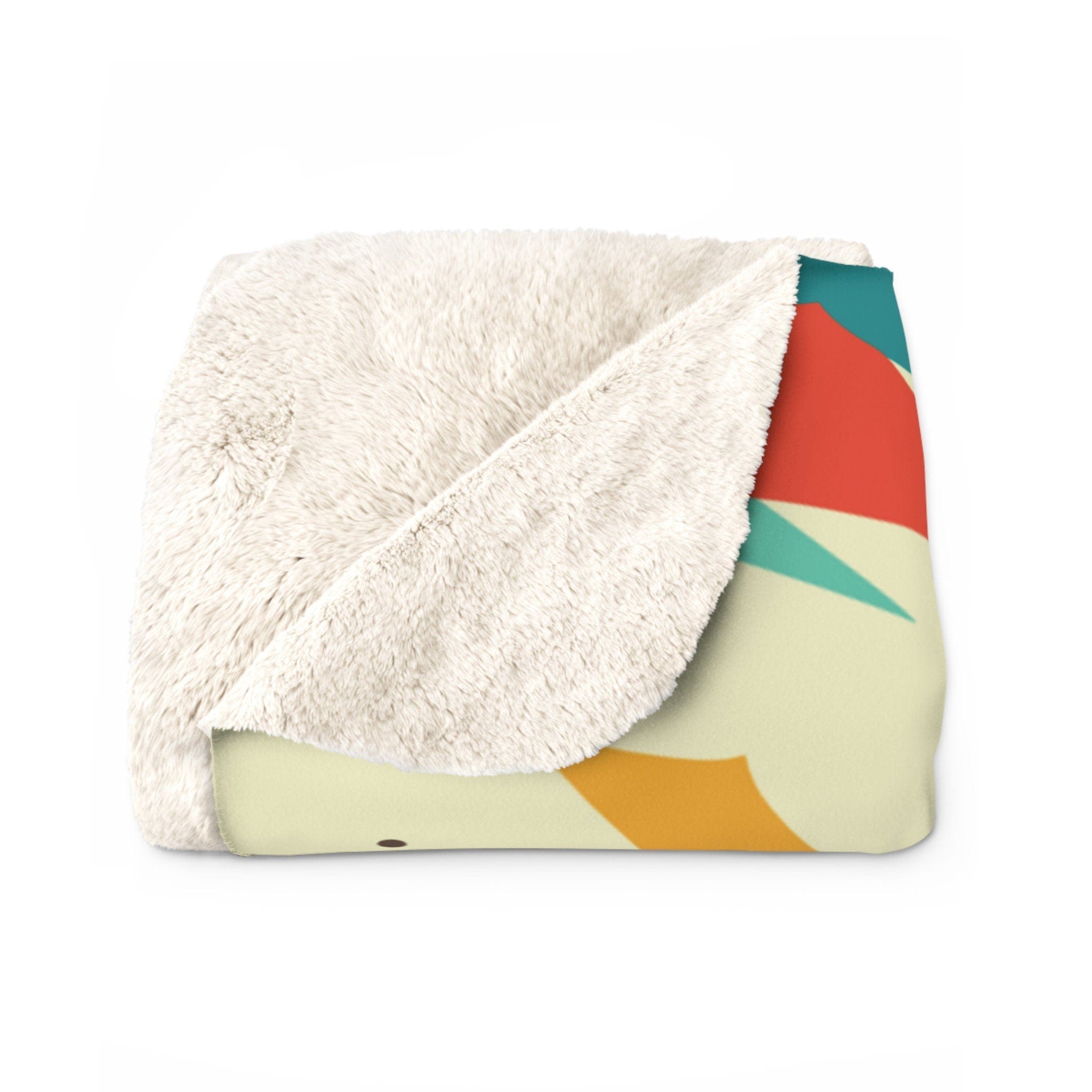 Kate McEnroe New York Franciscan Diamond Starburst Sherpa Plush Blanket, Mid Century Modern Retro Geometric Living Room, Bedroom Decor - 13409123Blankets74518425857115659847