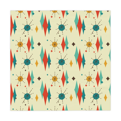 Kate McEnroe New York Franciscan Diamond Starburst Tablecloth, Mid Century Modern Retro Dining Table DecorTablecloths26937961108452805707