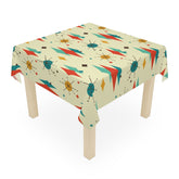 Kate McEnroe New York Franciscan Diamond Starburst Tablecloth, Mid Century Modern Retro Dining Table DecorTablecloths26937961108452805707