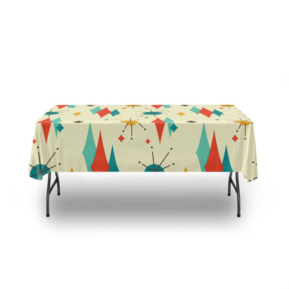 Kate McEnroe New York Franciscan Diamond Starburst Tablecloth, Mid Century Modern Table CoverTablecloths108435