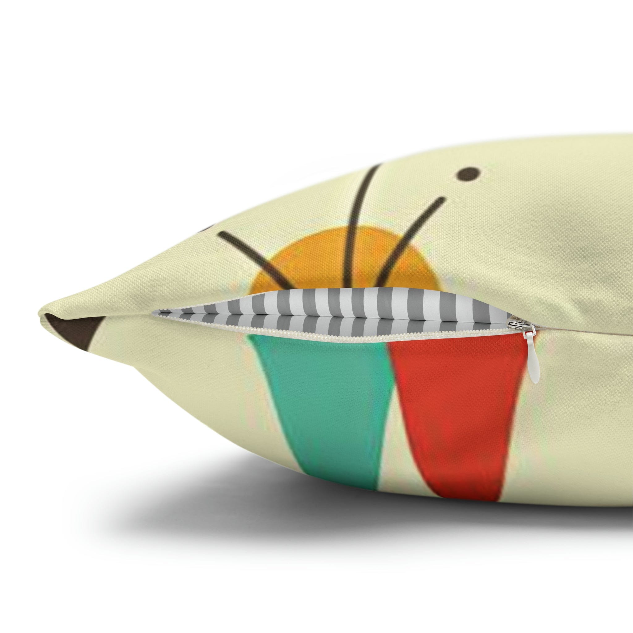 Kate McEnroe New York Franciscan Diamond Starburst Throw Pillow Covers in Mid Century Modern Orange, Teal, Cream Hues, Retro 50s MCM Cushion CoverThrow Pillow Covers79205268599661753187