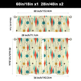 Kate McEnroe New York Franciscan Diamond Starburst Tier Valance Curtain SetValancesD3377563